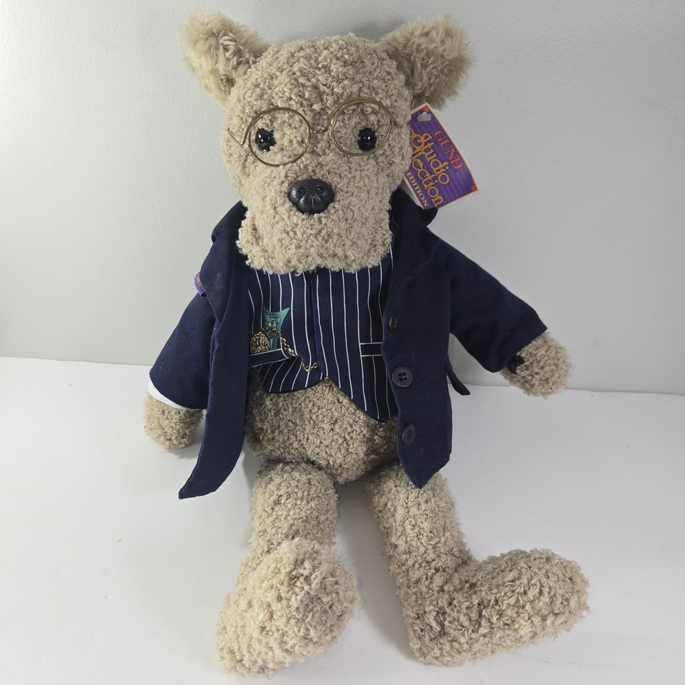 GUND Studio Collection Limited Edition‎ Professor Teddy Bear with Glasses & Suit